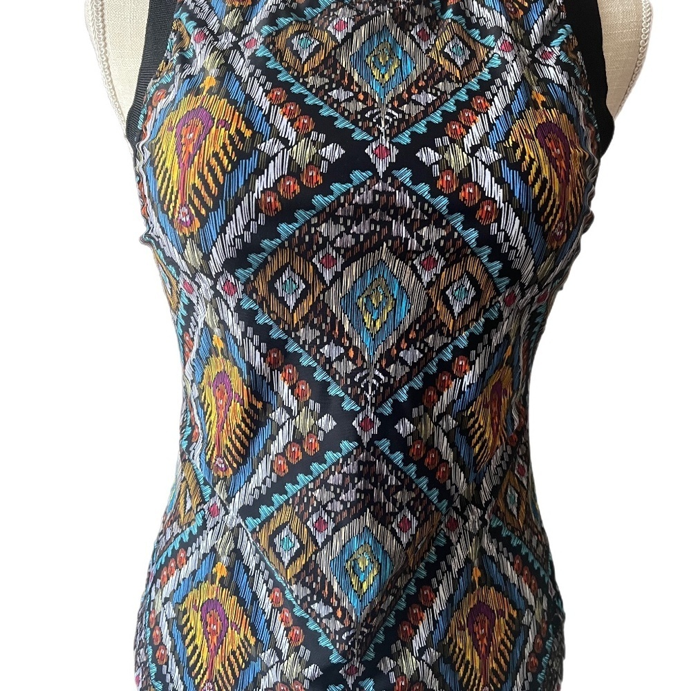 NWT HAPARI Native Tankini slimming vibrant Top Size S
